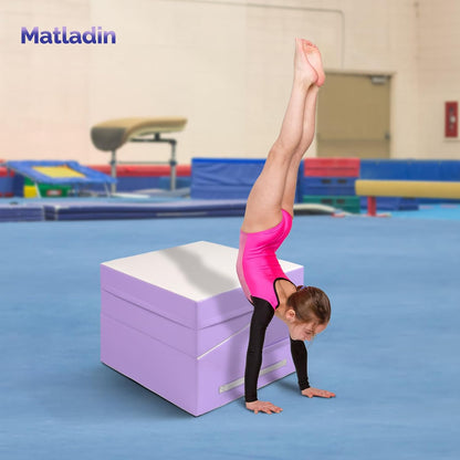 48"x24"x14" Tumbling Mat - Folding Gymnastics Cheese Wedge Mat for Kids, Girls Home Training