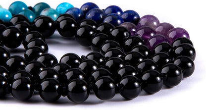 108 Mala Beads Necklace Life Tree 7 Chakra Wrap Bracelet Real Healing Gemstone Yoga Meditation Hand Knotted Mala Prayer Bead Necklace
