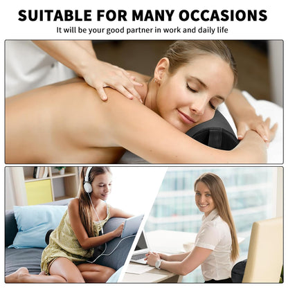 Half Round Massage Table Bolster Pillow Pad with Strap Handle, Semi-Round Bolster Pillow, 6"W x 3"H x 21"L Bolsters Support Pad for Massage Yoga Spa Neck Under Knee Ankles Pain Relief(4 Pcs)