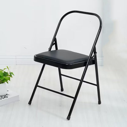 Portable Folding Yoga Chair Yoga Auxiliary Chair Backless Yoga Chair with Non-Slip Feet Covers Flexibility and Strength Training Tool,Brown