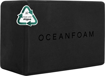 High-Density Foam Yoga Block for Exercise, Pilates & More (Black)