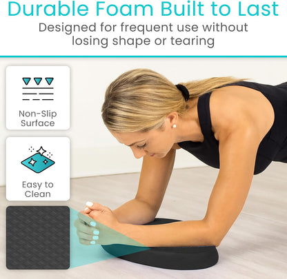 Oval Balance Pad - Wobble Cushion For Physical Therapy And Rehabilitation Equipment - Soft Stability Trainer Foam For Workouts, Yoga, Core Strength And Pilates - Device For Women, Men And Kids