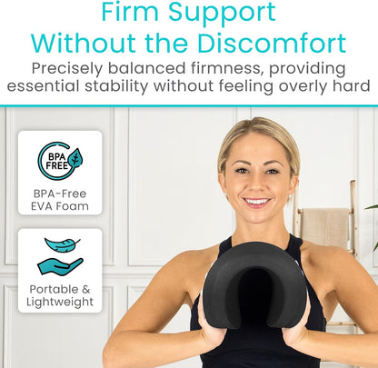 Oval Balance Pad - Wobble Cushion For Physical Therapy And Rehabilitation Equipment - Soft Stability Trainer Foam For Workouts, Yoga, Core Strength And Pilates - Device For Women, Men And Kids