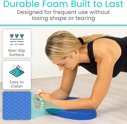 Oval Balance Pad - Wobble Cushion For Physical Therapy And Rehabilitation Equipment - Soft Stability Trainer Foam For Workouts, Yoga, Core Strength And Pilates - Device For Women, Men And Kids