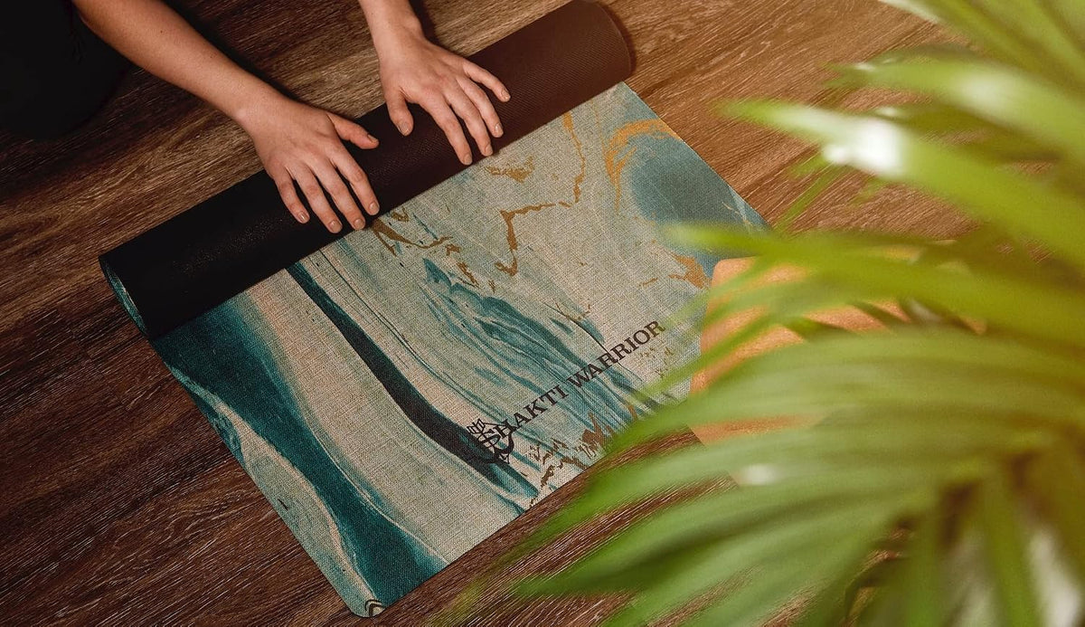 Anahata Hemp Yoga Mat, Non Slip, 72 x 24 Inch, 3mm Thick