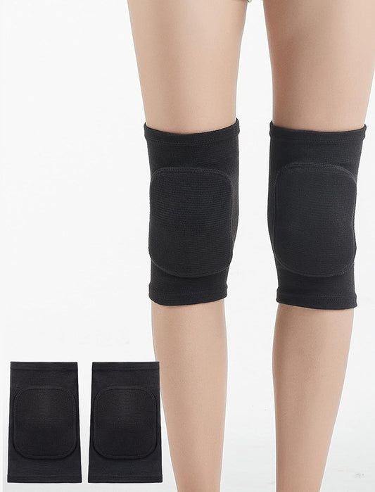 Dance, Wrestling, Basketball, Volleyball Knee Pads for Women, Knee Protector Soft Knee Pads for Work (Black, L)