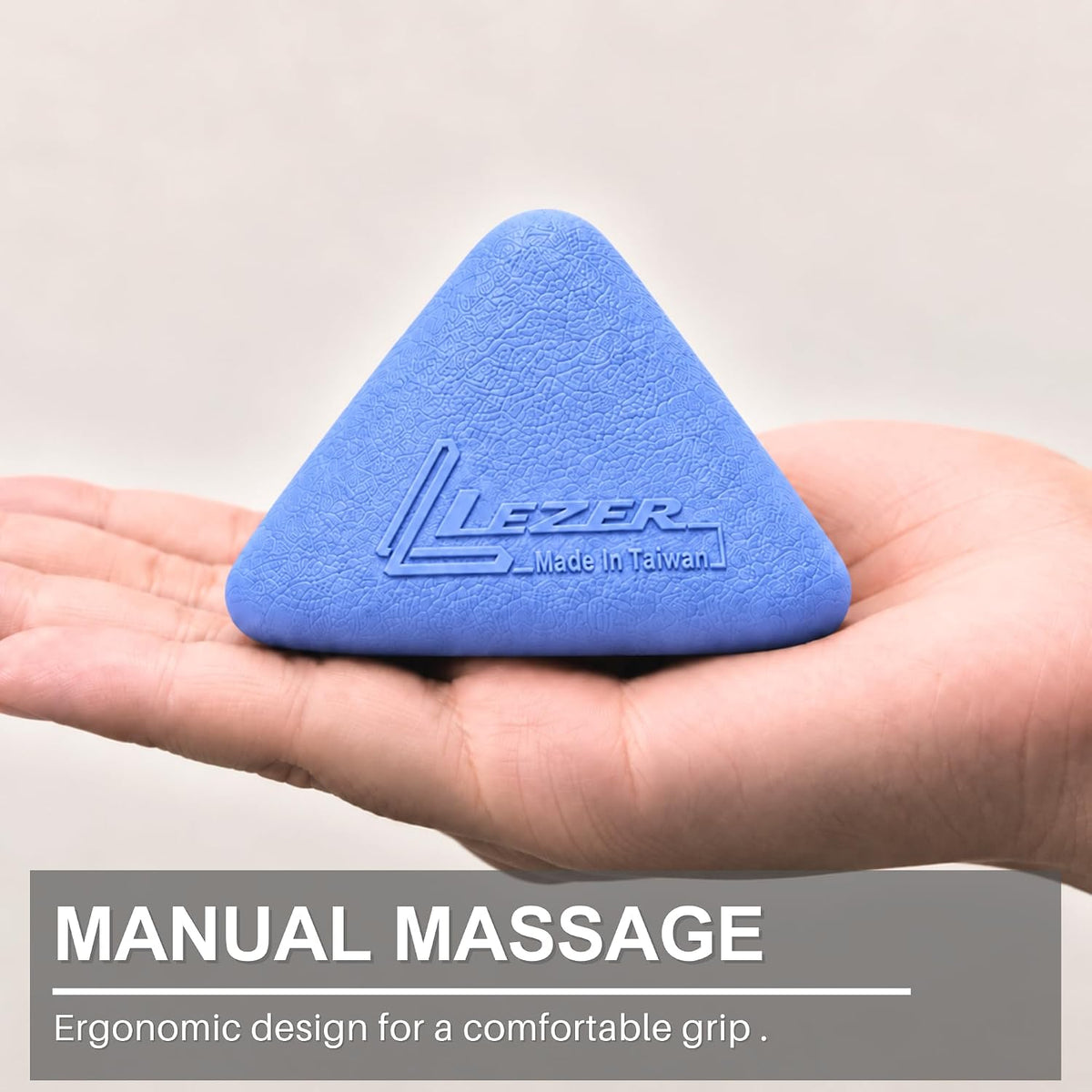 Trigger Massage Point, 3-Angle Deep Tissue Massager, Muscle Release, Blue