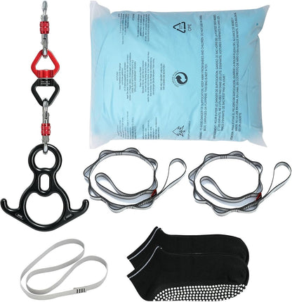 Aerial Silk & Yoga Swing, Aerial Yoga Hammock Kit with 100gsm Nylon Fabric, Full Rigging Hardware & Easy Set-up Guide, Antigravity Flying for All Levels Fitness Bodybuilding