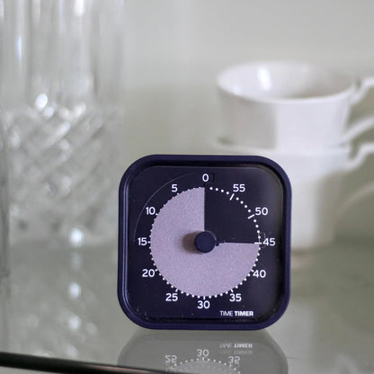MOD - Home Edition - Individual Sized 60 Minute Visual Countdown Timer for ADHD, Adults, Students, and Pomodoro with Silent Operation (Metallic Midnight)