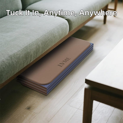 Foldable Yoga Mat, 71"x24"x1/3" Thick(8mm), Non Slip Exercise Mat