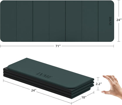 Foldable Yoga Mat, 71"x24"x1/3" Thick(8mm), Non Slip Exercise Mat