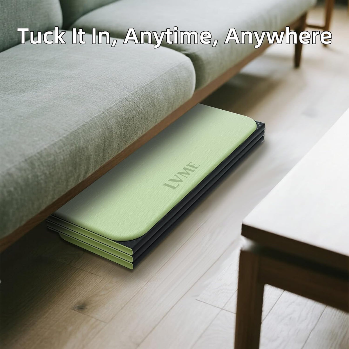 Foldable Yoga Mat, 71"x24"x1/3" Thick(8mm), Non Slip Exercise Mat