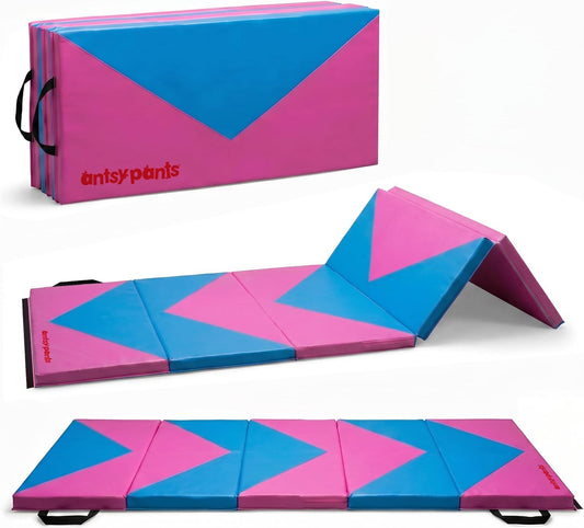 Tumbling Mat for Kids – Gymnastics Mat, Easy to Clean, Sturdy, Foldable Tumbling Mats, Padded, Lightweight, Portable, Gymnastics Equipment for Active Play