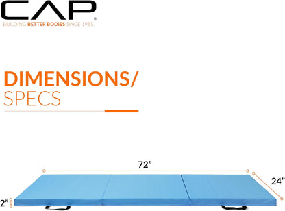 Barbell All Purpose Folding Anti Tear Exercise Training Aerobic Fitness Gym & Gymnastics Balance Mat | Multiple options