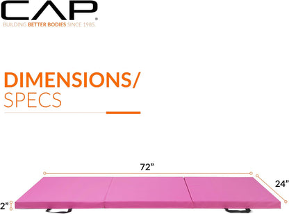 Barbell All Purpose Folding Anti Tear Exercise Training Aerobic Fitness Gym & Gymnastics Balance Mat | Multiple options
