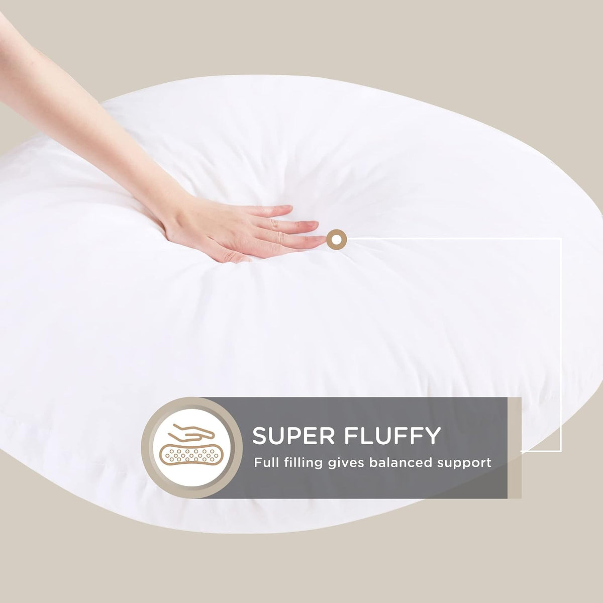 32" Floor Pillow, Large Meditation Cushions for Adults, Grey