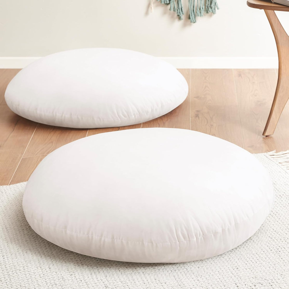 32" Floor Pillow, Large Meditation Cushions for Adults, Grey