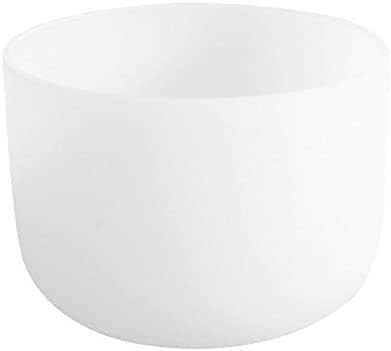 432Hz A 3rd Eye Chakra Frosted Quartz Crystal Singing Bowl 7"