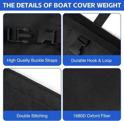 8 Pack Boat Cover Sand Bags Weights, Windproof 1680D Marine Oxford