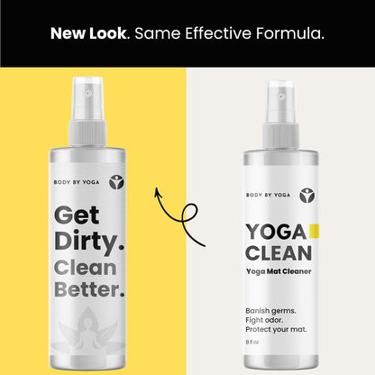 Yoga Mat Cleaner Spray – Spa-Like Scent | Eco-Friendly Formula | Neutralizes Sweat & Odor | Helps Protect Your Mat | 8 oz | Plant-Based, Made in USA