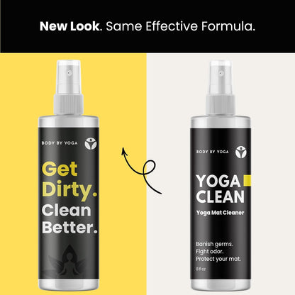 Yoga Mat Cleaner Spray – Spa-Like Scent | Eco-Friendly Formula | Neutralizes Sweat & Odor | Helps Protect Your Mat | 8 oz | Plant-Based, Made in USA