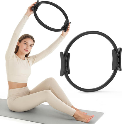 Pilates Ring Fitness Circle for Women, Pilates Equipment – 14.5" Home Magic Exercise Workout, Better me Pilates Essentials Starter Set for Beginners Toning Inner Thighs, Arms and Core