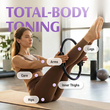 Pilates Ring Fitness Circle for Women, Pilates Equipment – 14.5" Home Magic Exercise Workout, Better me Pilates Essentials Starter Set for Beginners Toning Inner Thighs, Arms and Core