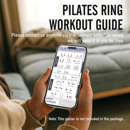 Pilates Ring Fitness Circle for Women, Pilates Equipment – 14.5" Home Magic Exercise Workout, Better me Pilates Essentials Starter Set for Beginners Toning Inner Thighs, Arms and Core