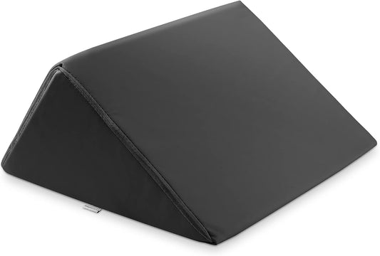 Triangle Wedge Massage Table Bolster Under-Knee Pillow, Extra Large - 19 x 12 x 20 x 15.5 Inch - Black