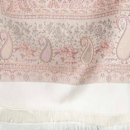 Women's Pashmina Wool Blend Indian Handicraft Woven Shawls, Scarf, Wraps [Large Size: 40" X 80"]