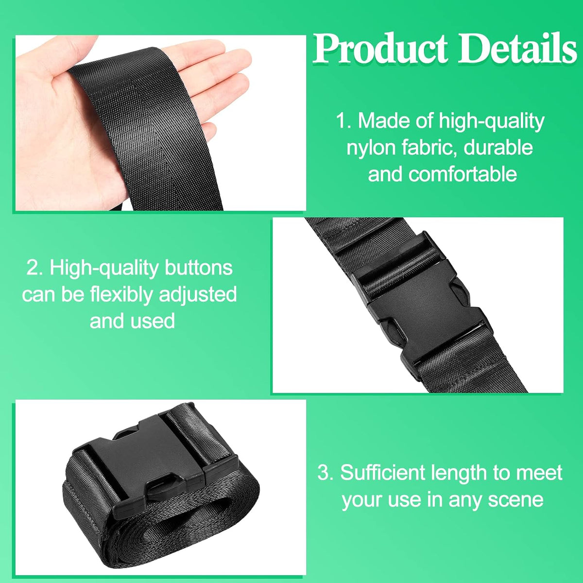 Extremity Mobilization Belt Physical Therapy, Black