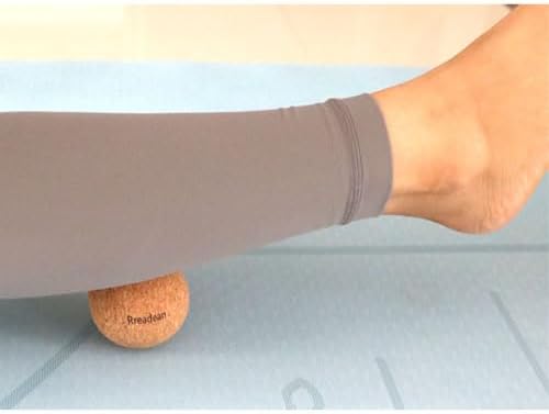 Cork Massage Ball Set for Fascia Release After Exercise, Yoga,Trigger Point Therapy, Relax Muscles, and Relieve Stress,Set of 3 （5.4"*2.4"+2.4"+1.7" Lacrosse Massage Balls