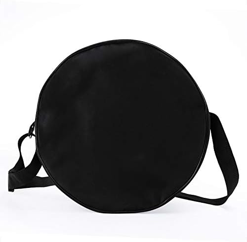 Yoga Wheel Bag Yoga Circle Storage Bag Large Capacity Double Zipper Backpack with Adjustable Strap, Black