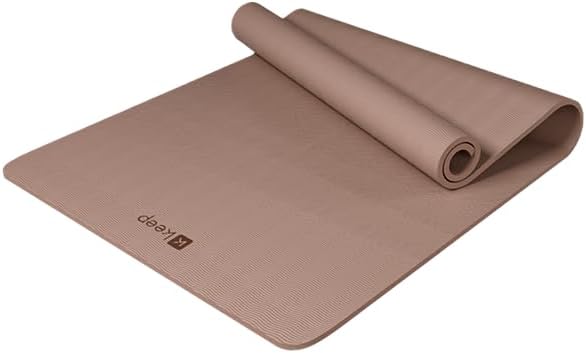 KEEP Yoga Mat - Premium 9mm Thick Exercise Mat, Anti-Tear 32'' Extra Wide Fitness Mat with Strap for Men & Women, Non Slip Yoga Equipment for Home Yoga, Pilates, Gym, Stretching, Floor & Fitness Workouts