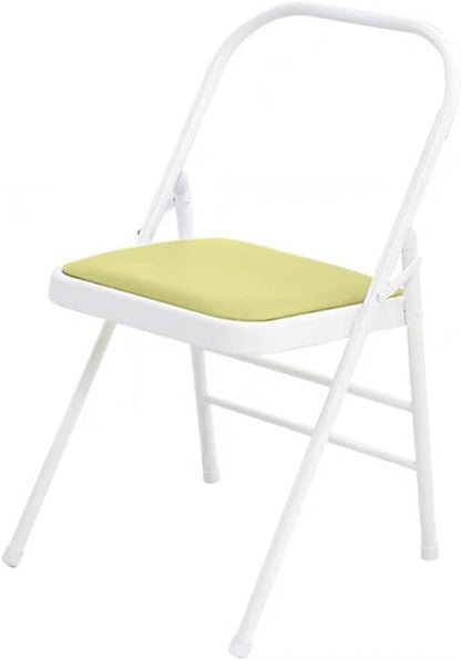 Backless Yoga Chair,Portable Folding Chair for Flexibility and Strength Training,Sturdy Frame,Foldable Design, High Load Capacity,Green-31.5in