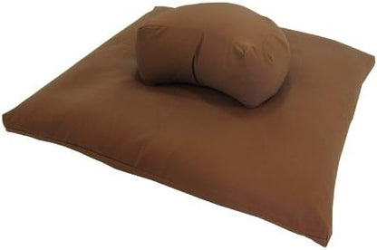 Buckwheat Crescent Zafu and Zabuton Meditation Cushion Set (2pc)