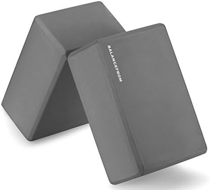 Fitvids Set of 2 High Density Premium - EVA Yoga Blocks, 9"x6"x4" Each
