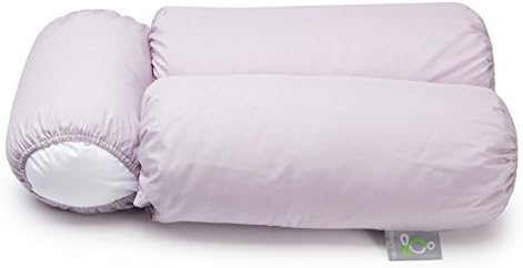 Sleep Yoga 2-Pack Pillow Cover Case Multi-Position Body Pillow - Hypoallergenic, Machine Washable - Gray 2PK