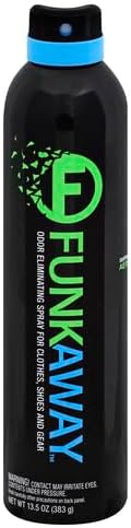 FunkAway Odor Eliminating Spray for Shoes, Skates, Work Boots & More, 8 oz., 4 Pack, Extreme Odor Eliminator, Perfect for Stinky Stuff You Can't Put in the Wash