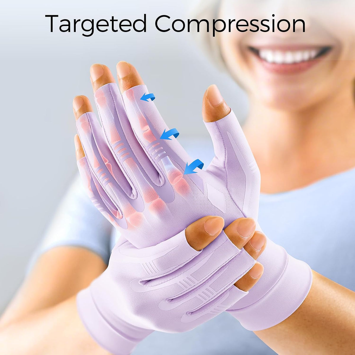 All-Around Compression Arthritis Gloves for Women Men for Pain