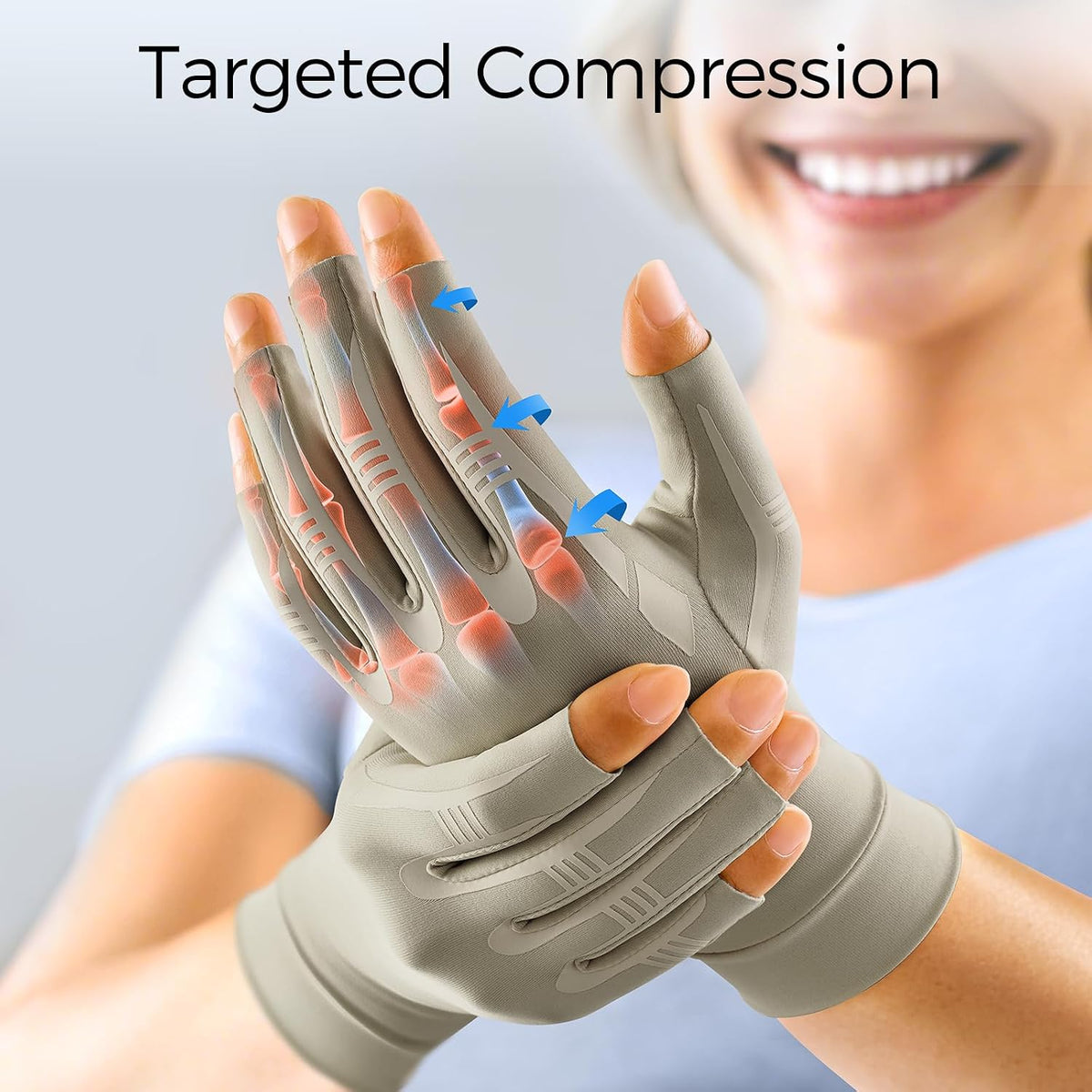 All-Around Compression Arthritis Gloves for Women Men for Pain