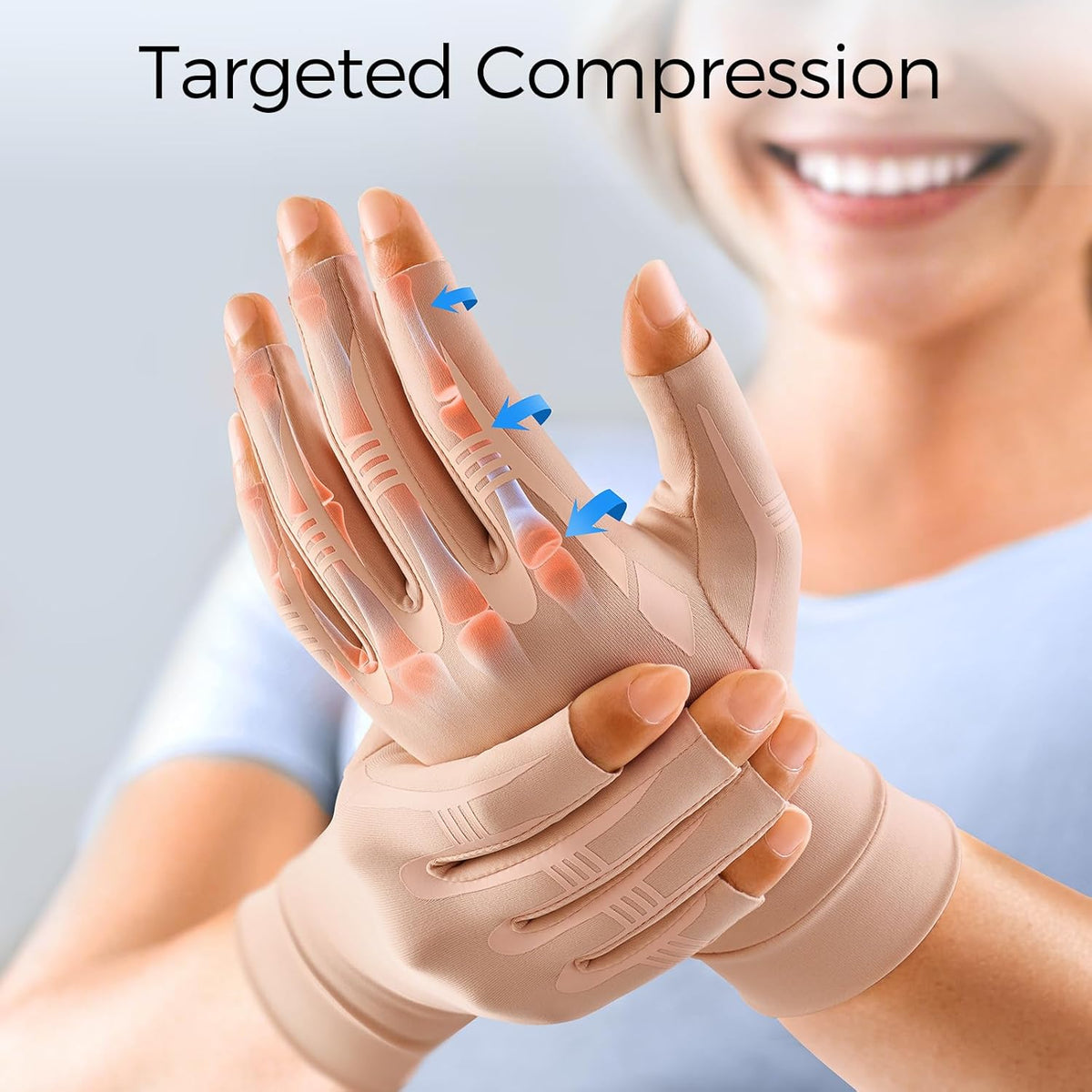 All-Around Compression Arthritis Gloves for Women Men for Pain
