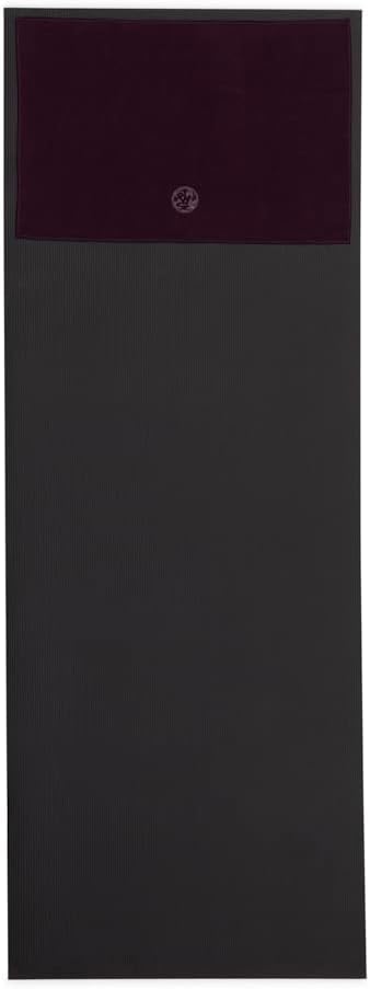 Manduka Yogitoes Yoga Hand Towel - 16" | Moisture Activated Grip | Patented Silicone Nubs | Highly Absorbent, Durable & Easy Care | Compact Size for Hot Yoga, Pilates | 16 x 24 Inches | Indulge