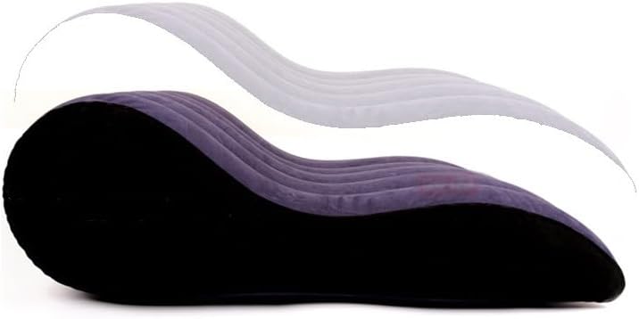 Inflatable Rocking Pillow, Bed Wedges & Body Positioners Pillow, Body Position Cushion, Surface Flocking for Sleeping Traveling Yoga (Breads Shape)