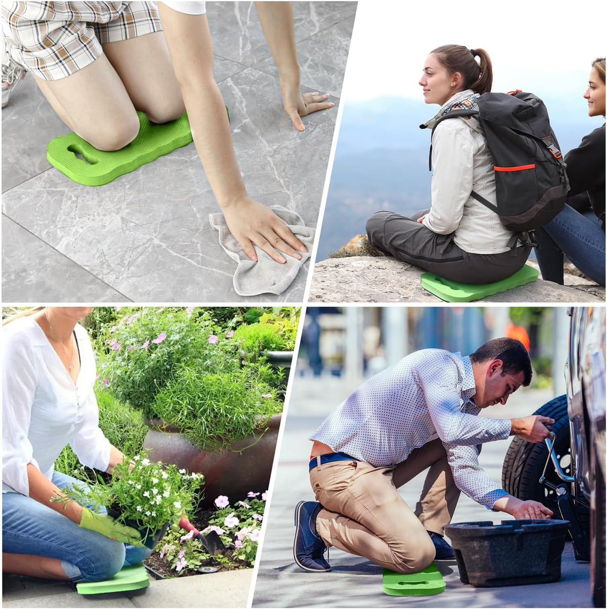 Thick Kneeling Pad 2 Pack, Waterproof,Comfortable Garden Kneeling Pads Stain Resistant, Multi-Functional Kneeler Pad for Gardening, Baby Bath, Yoga, Praying and Exercise (Deep Grey)
