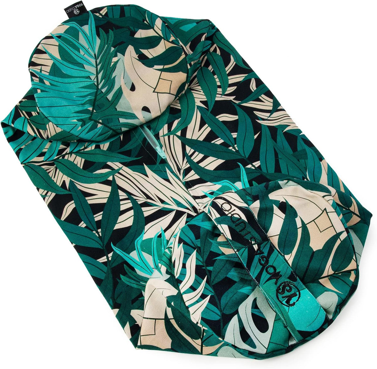 Spare Organic Cotton Bolster Covers With Handle And Zipper (Green Jungle)