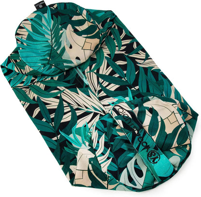 Spare Organic Cotton Bolster Covers With Handle And Zipper (Green Jungle)