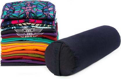 Spare Organic Cotton Bolster Covers With Handle And Zipper (Green Jungle)