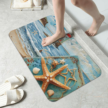 Yoga Meditation Printed Rounded Corner Diatomaceous Doormat 31.5x19.7 Inch Bath Mat Rug Non Slip Shower Floor Mat, Absorbent Bathroom Rugs Mat for Anti Slip Shower Mat, Housewarming Gift