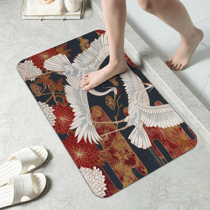 Yoga Meditation Printed Rounded Corner Diatomaceous Doormat 31.5x19.7 Inch Bath Mat Rug Non Slip Shower Floor Mat, Absorbent Bathroom Rugs Mat for Anti Slip Shower Mat, Housewarming Gift